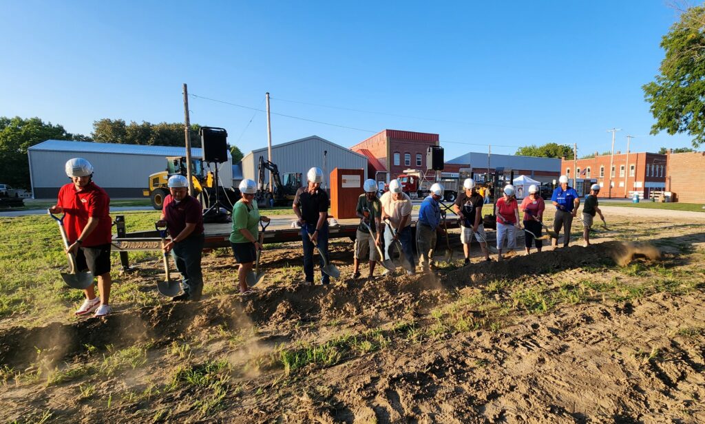 Edgerton City Council Members and community partners broke ground on The Greenspace.